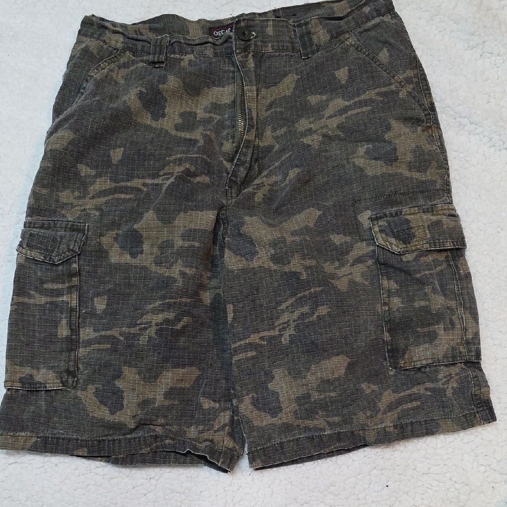 Oscar Jeans Camouflage Cargo Shorts